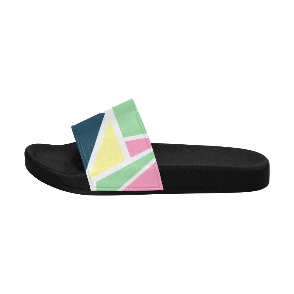 Colored Angles Men's Slides