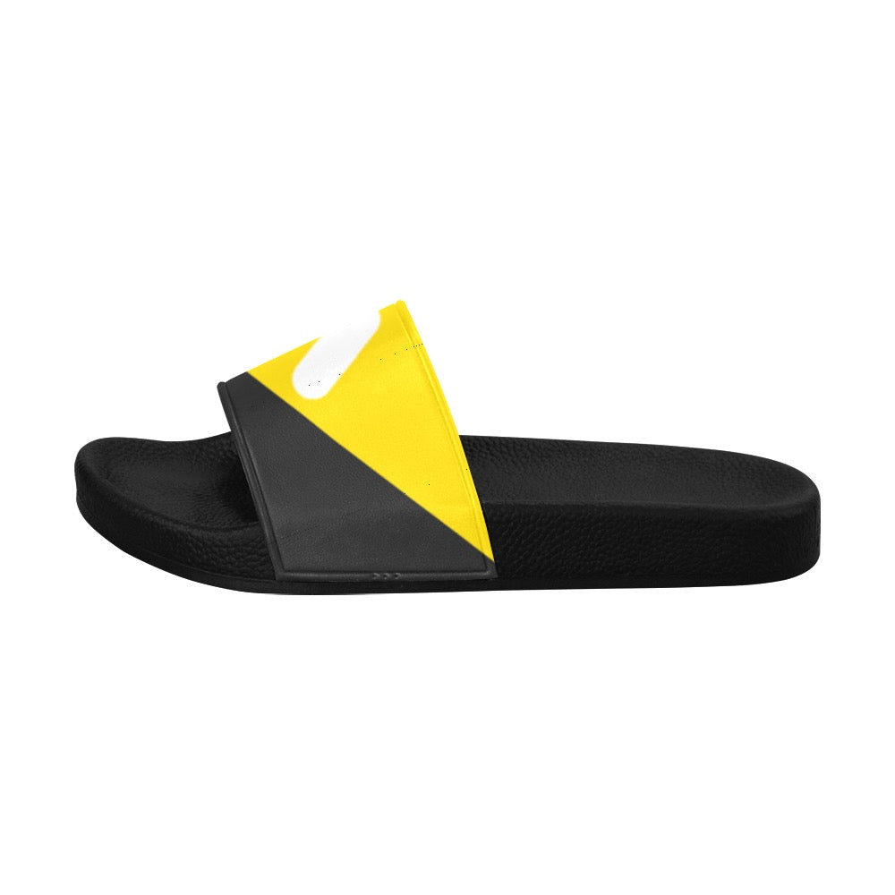 Black & Yellow Women's Slides