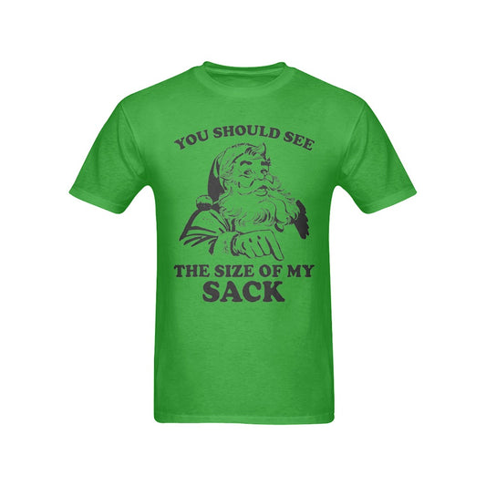 CHRISTMAS -  Size Of My Sack Men's T-Shirt