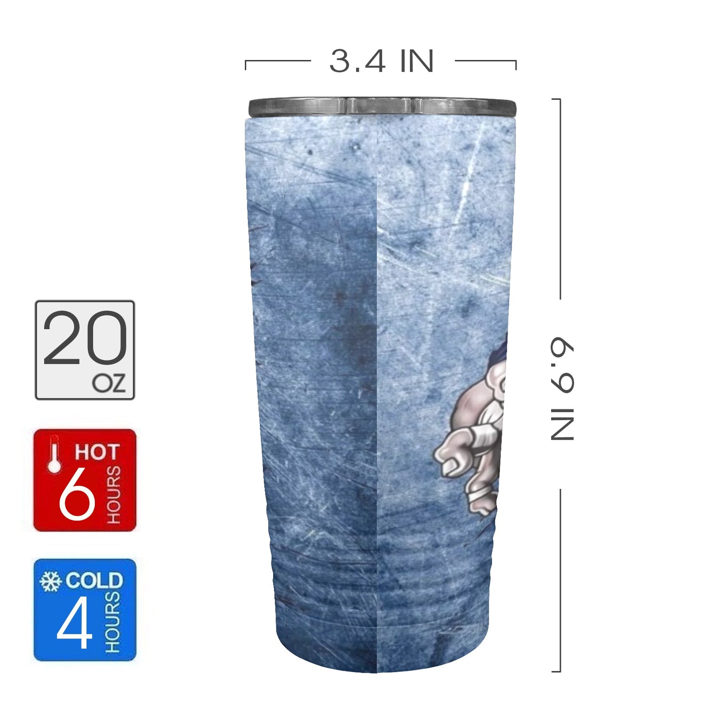 Colts 20oz Insulated Stainless Steel Mobile Tumbler