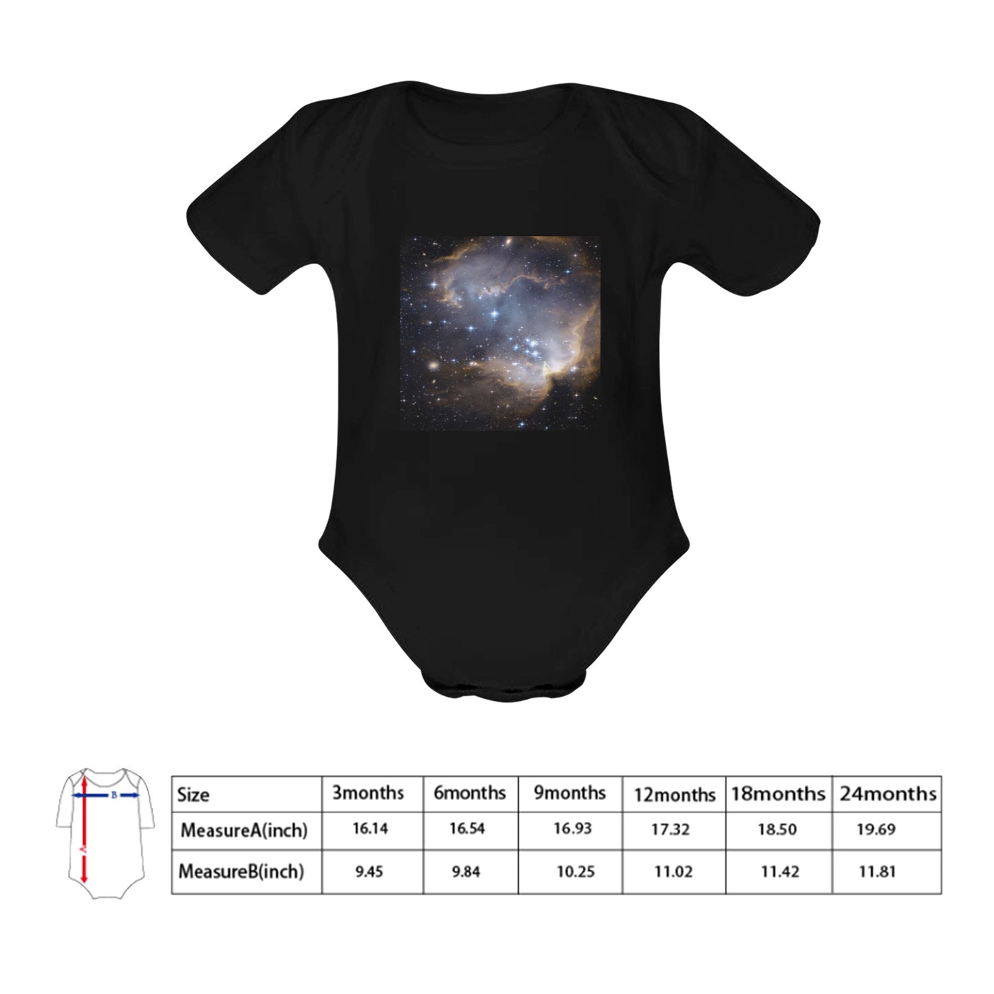 Night Galaxy Baby Onesie