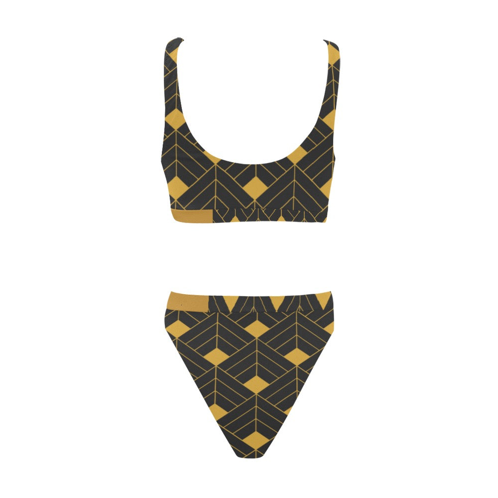 Gold Diamond Sport Swimsuit