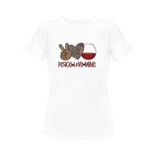 Peace, Love & Wine Women's T-Shirt