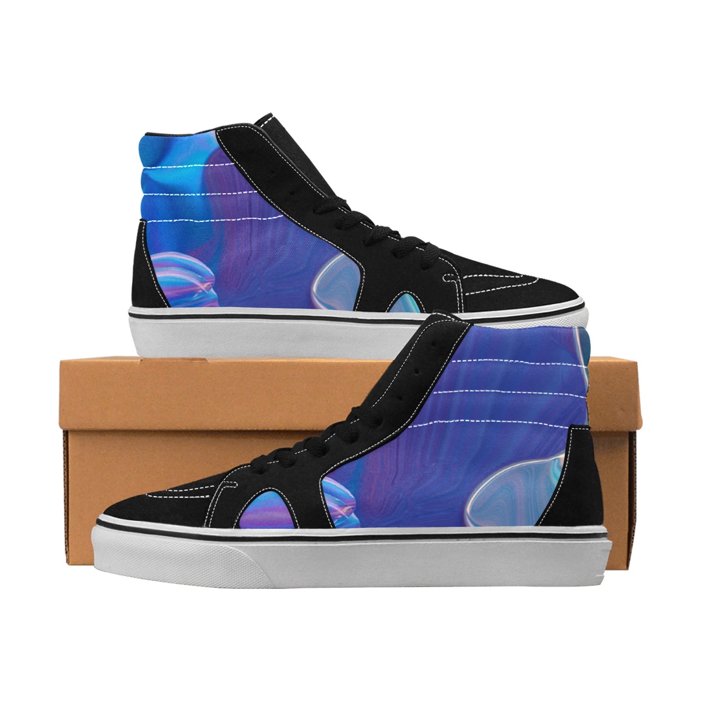 Blue Aura Women's High Top Shoes