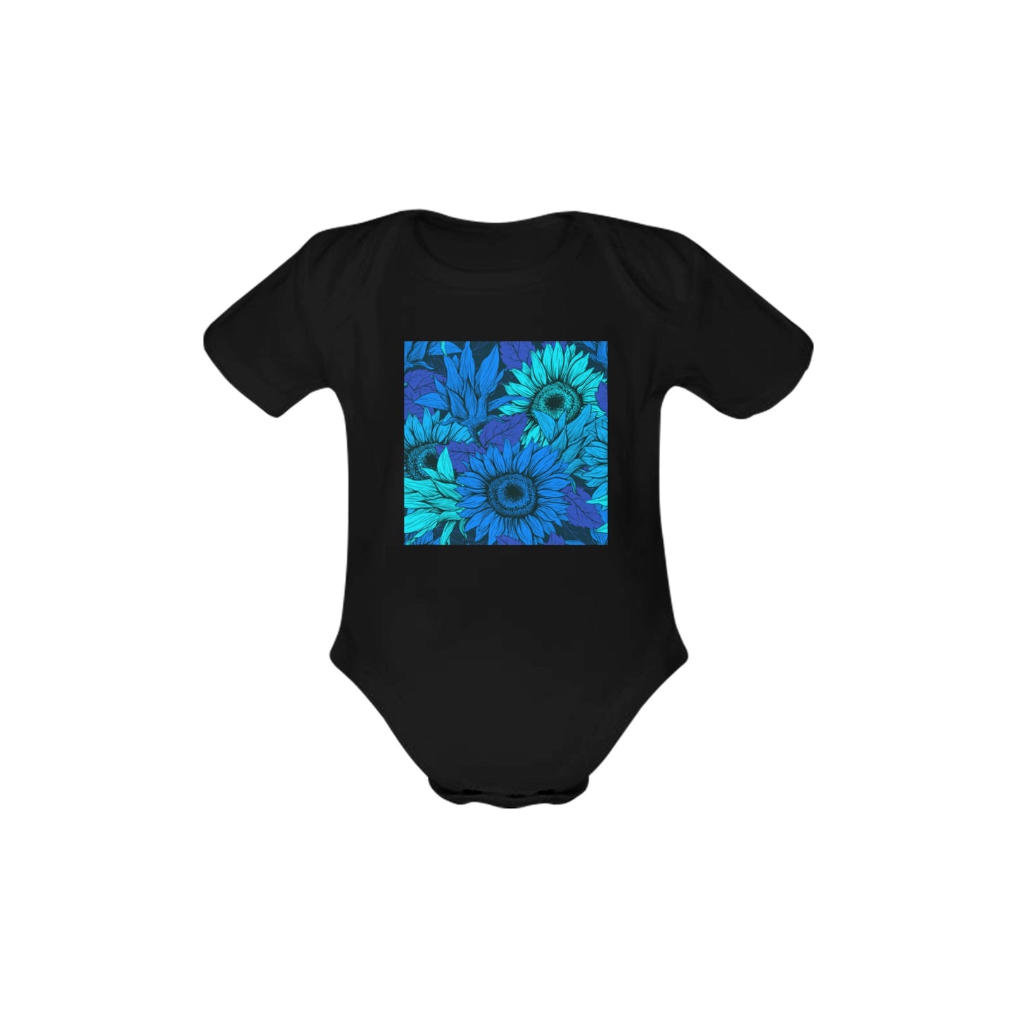 Blue Flow Baby Onesie