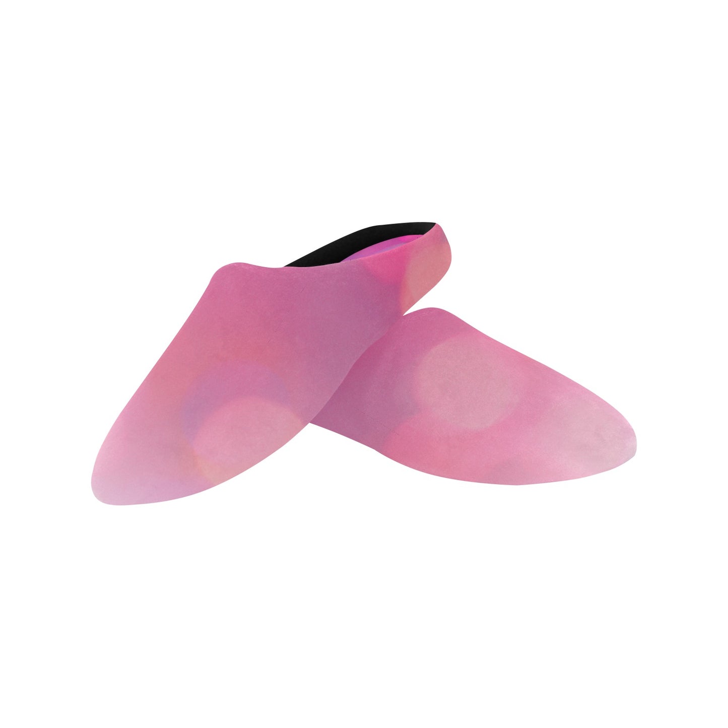 Pink Circle Women's Non-Slip Cotton Slippers