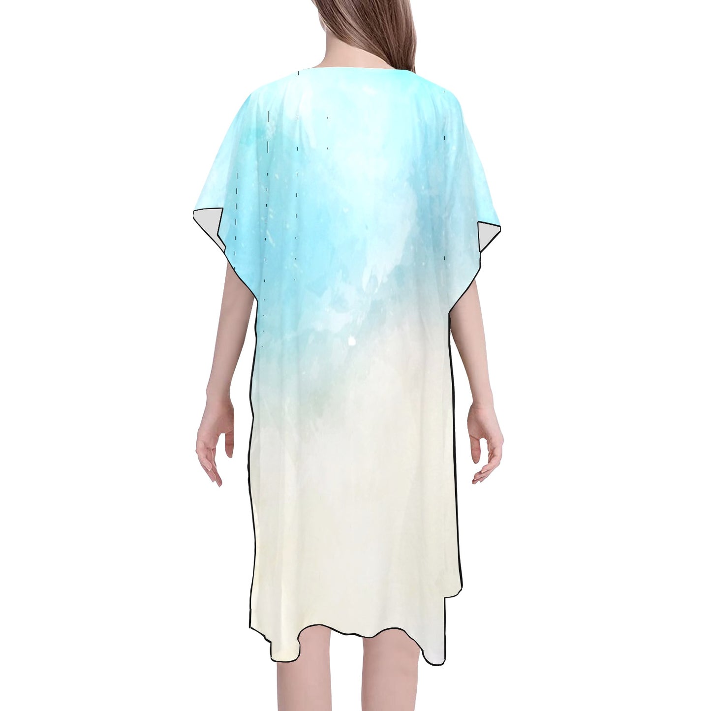 Bluish Chiffon Cover Up