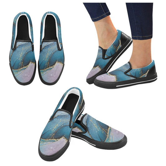 Blue Marble Women's Slip-on Shoes