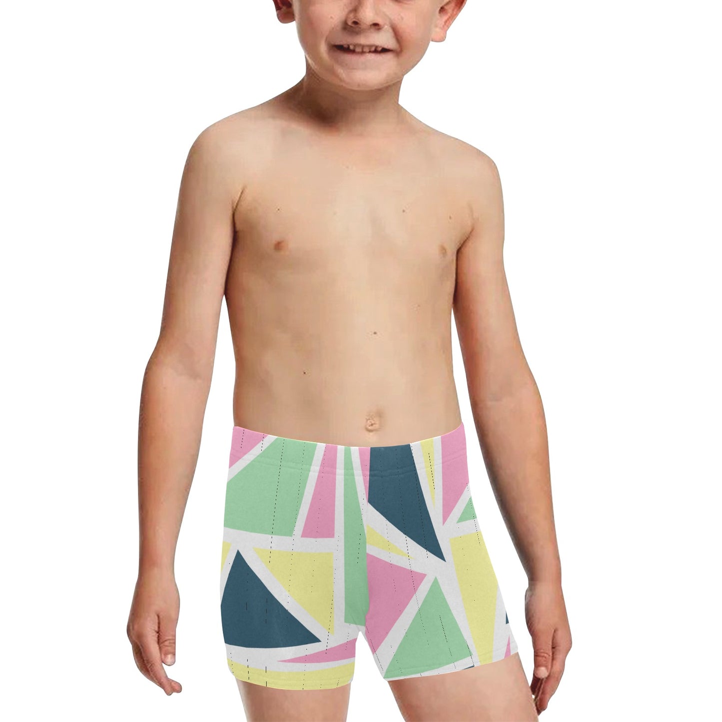 Colored Angles Little Boys' Swimming Trunks