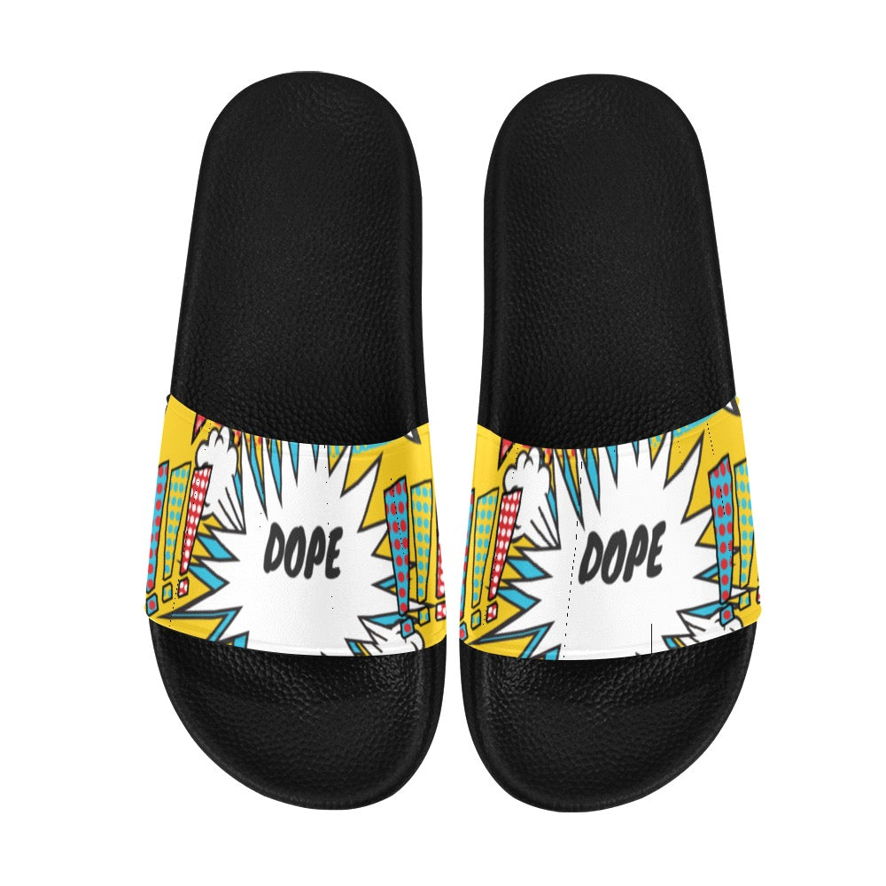 Comic Words Women's Slide Sandals