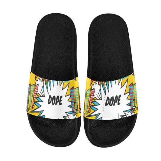 Comic Words Women's Slide Sandals