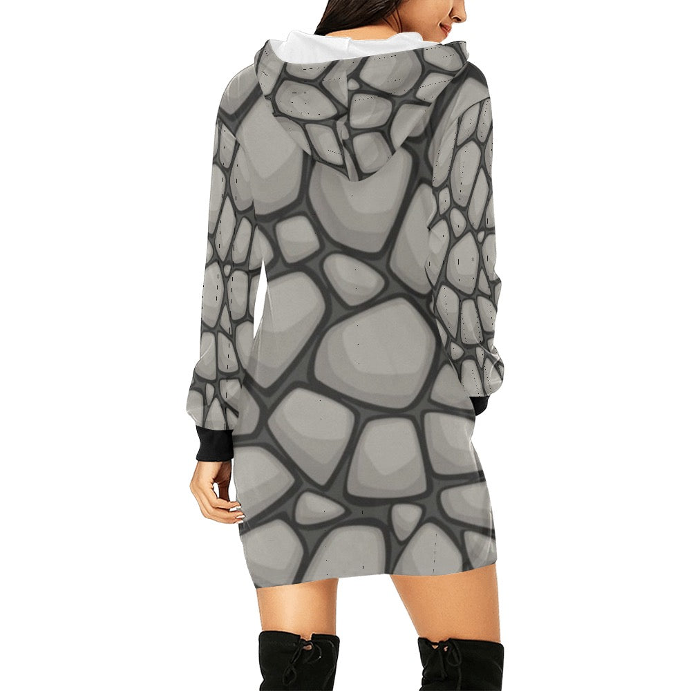 Rock climb Hoodie Mini Dress