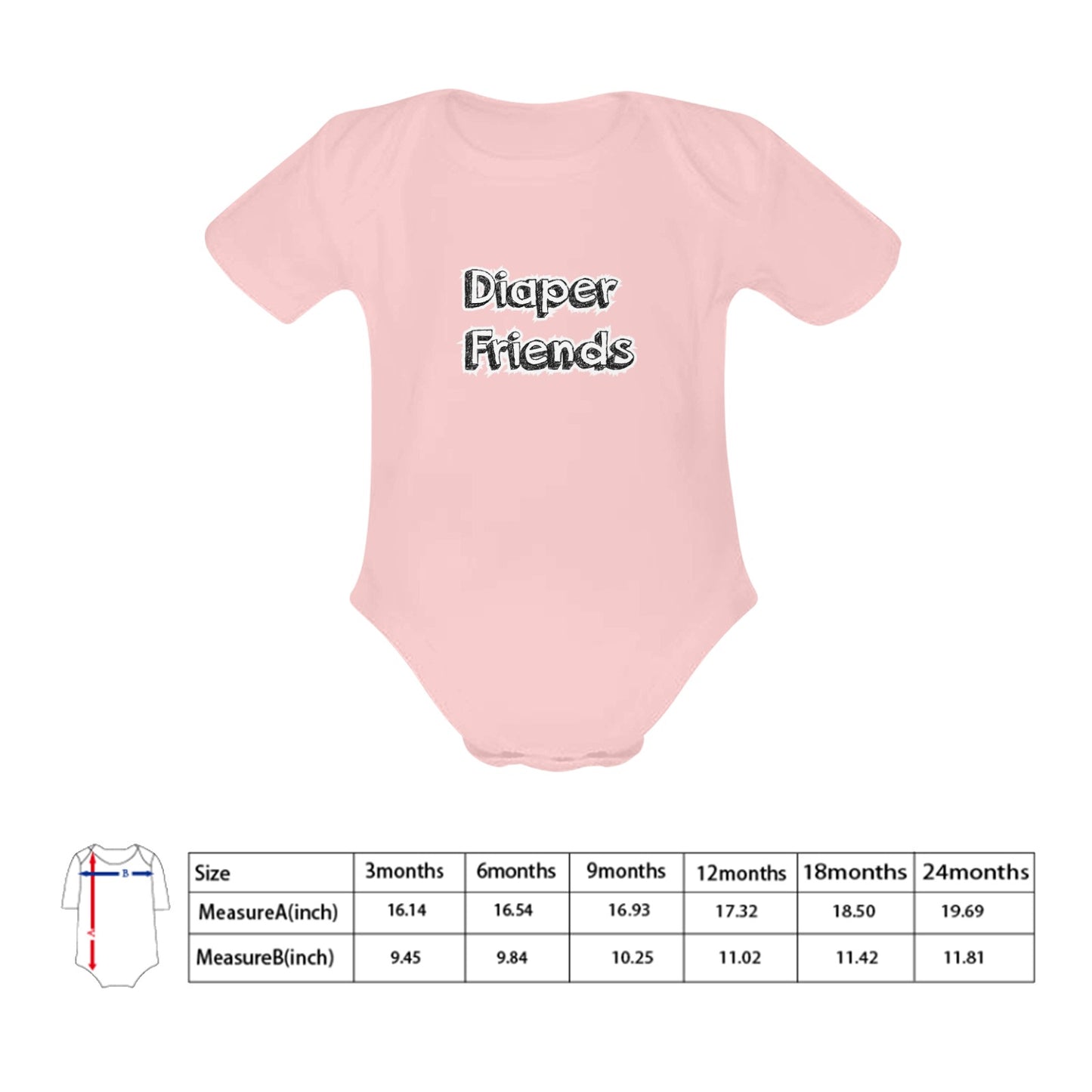 Diaper Friends Baby Onesie