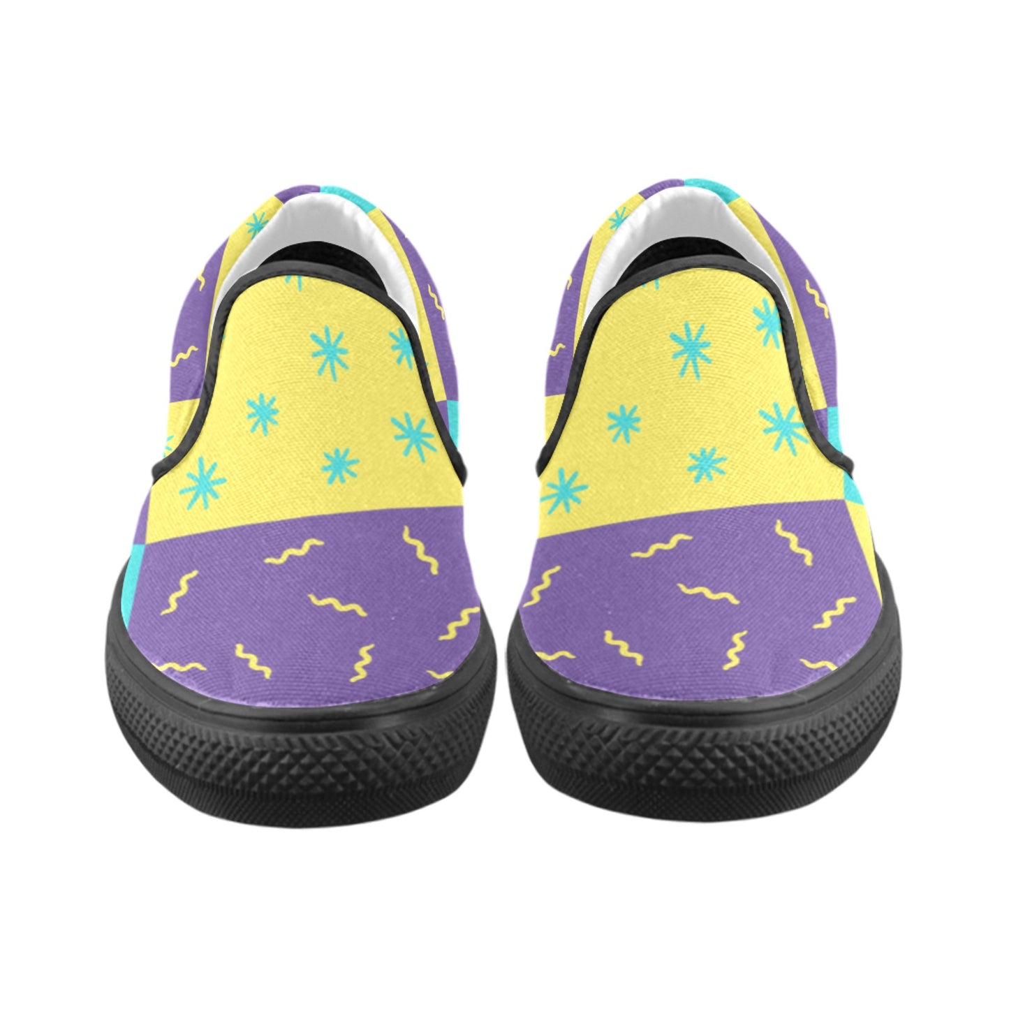 Purple Party Men's Slip-on Shoes