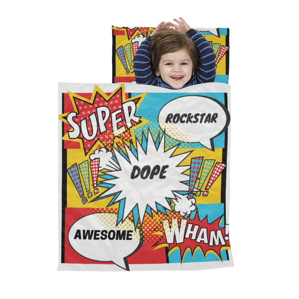 Comic Words Kids' Sleeping Bag