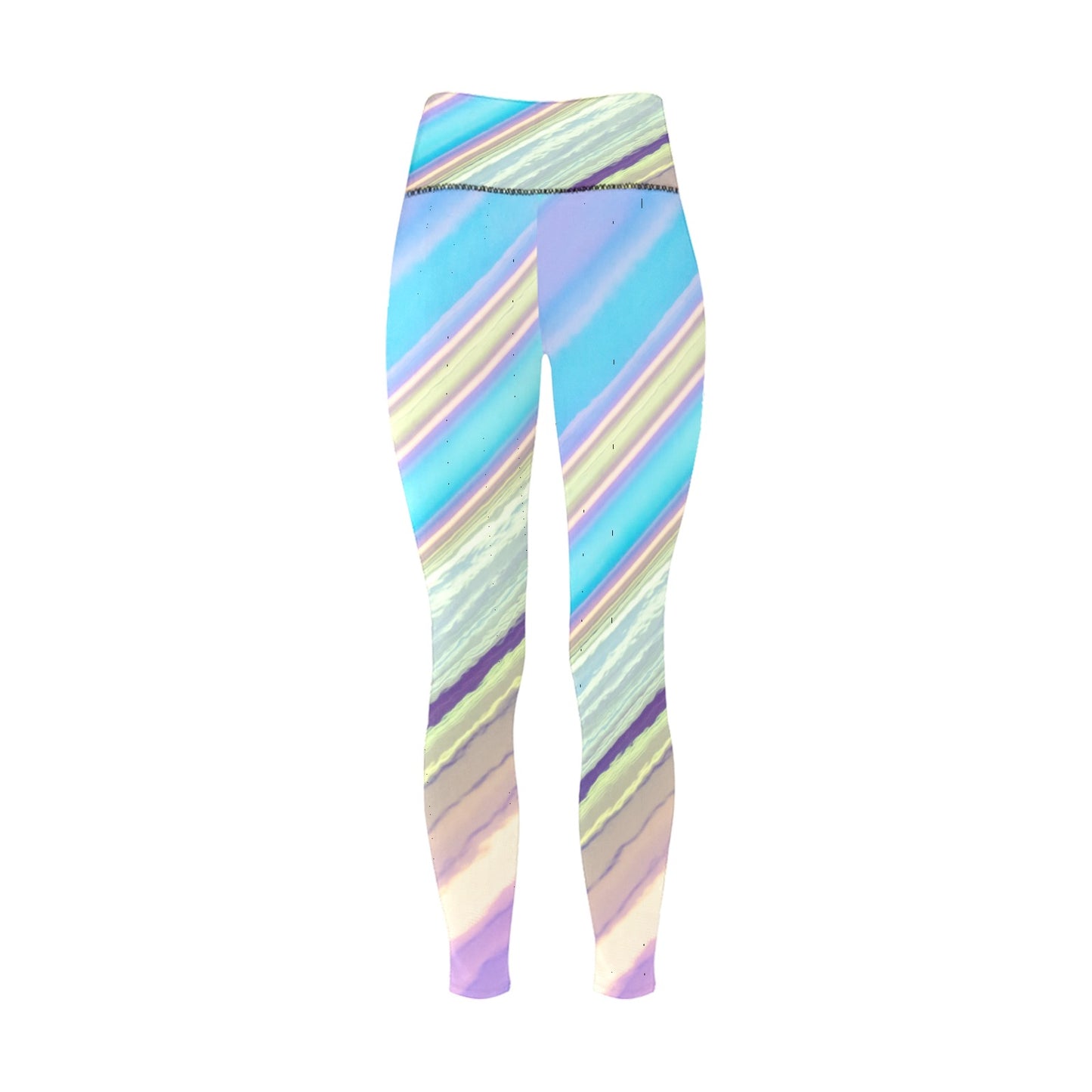 Bright Stripes Women's High-Waisted Leggings