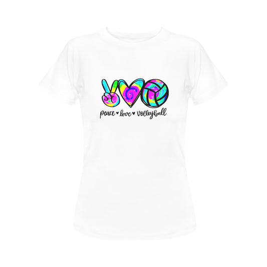 Peace, Love Volleyball Women's T-Shirt