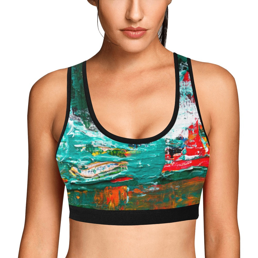 Painting Women's Sports Bra