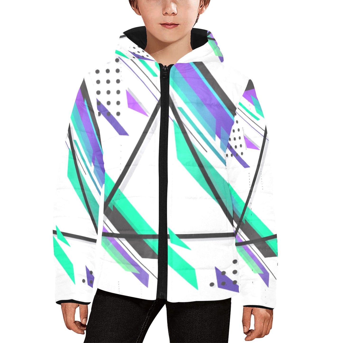 Retro Skate Kids Hooded Jacket