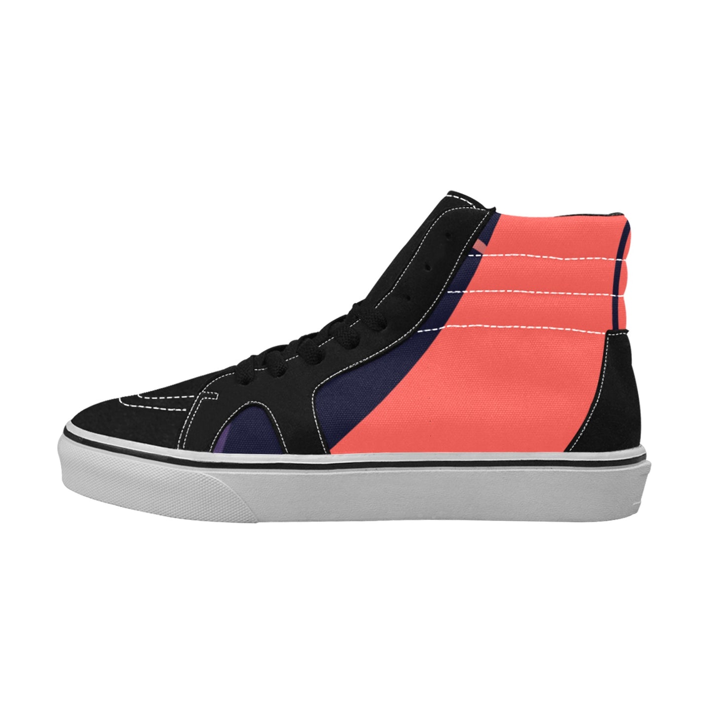 Orange You Women's High Top Skateboarding Shoes