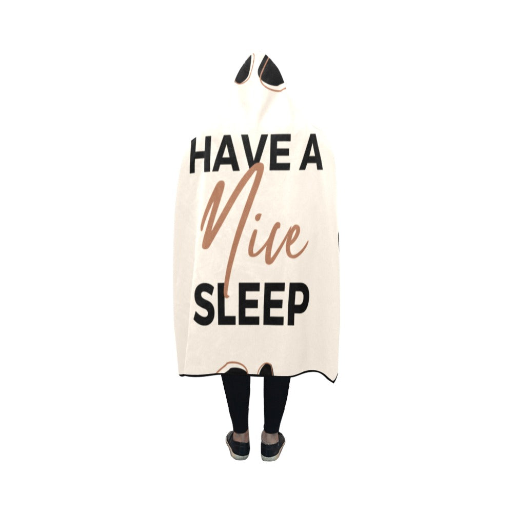 Have a Nice Sleep Hooded Blanket 50''x40''