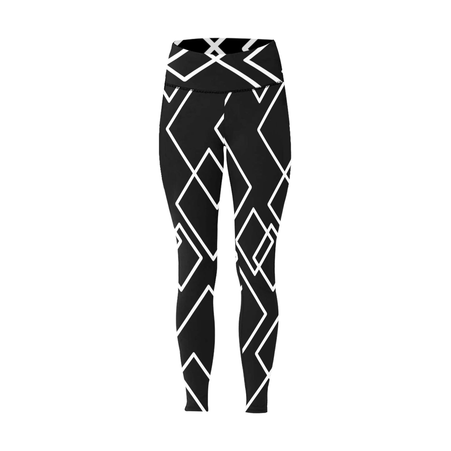 Black Squared Women's Leggings