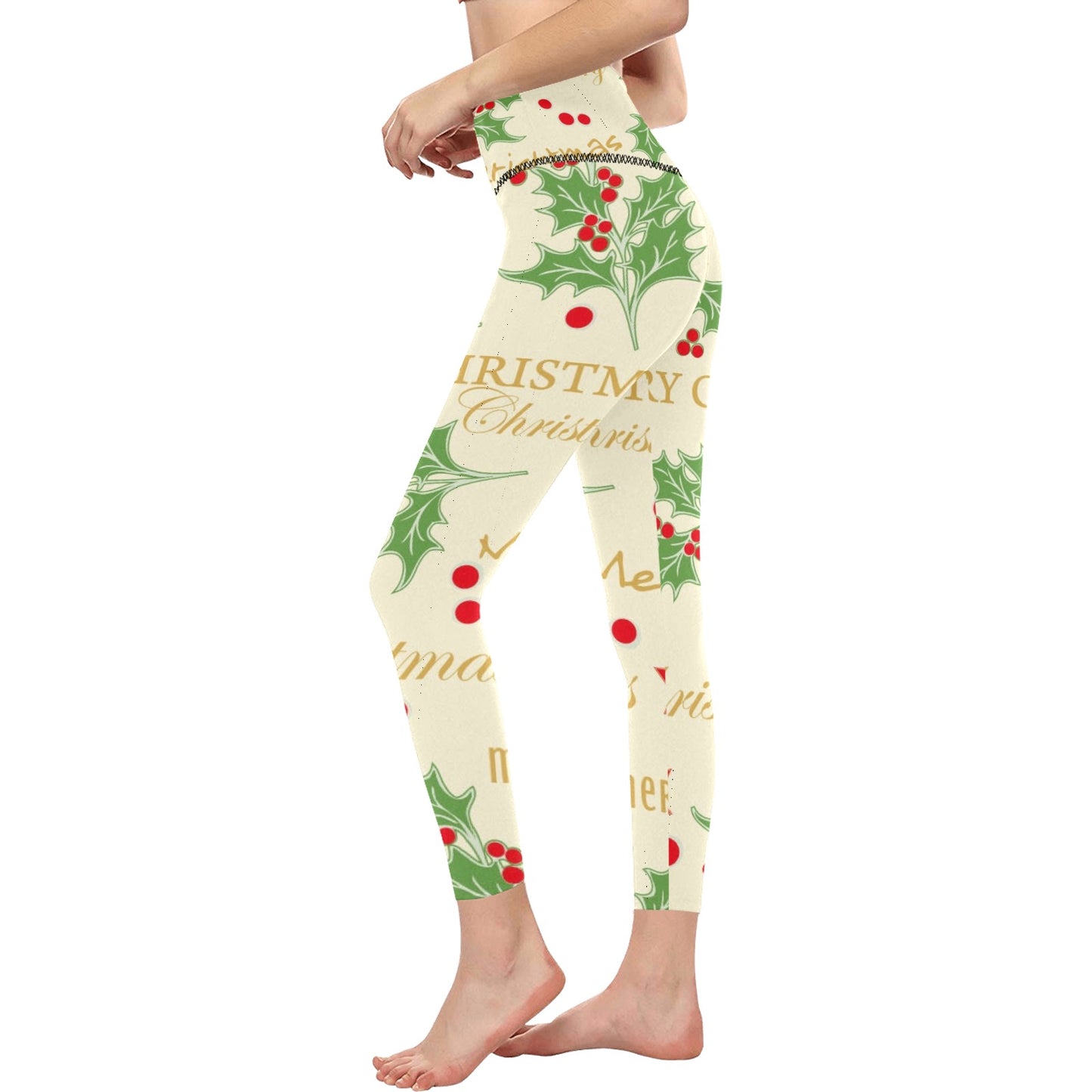 Merry Christmas Women's High-Waisted Leggings