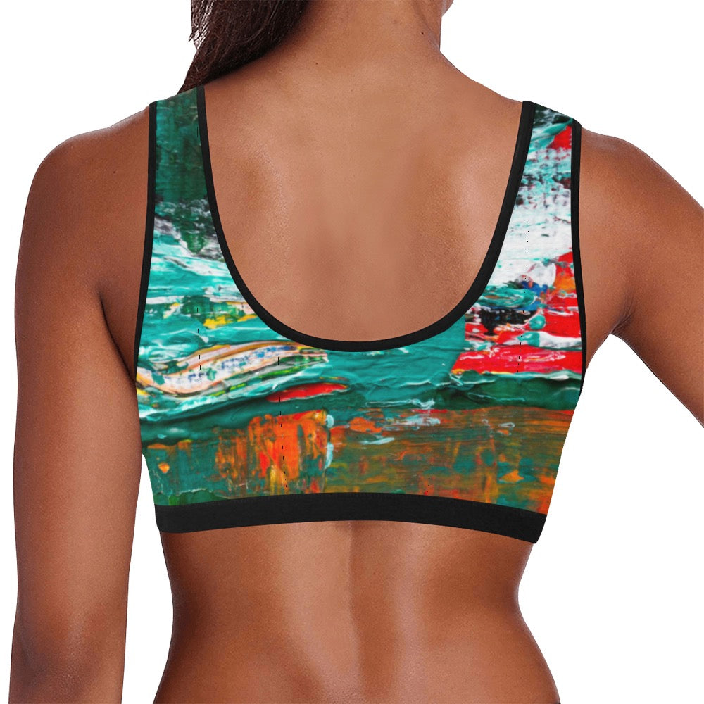 Painting Women's Sports Bra