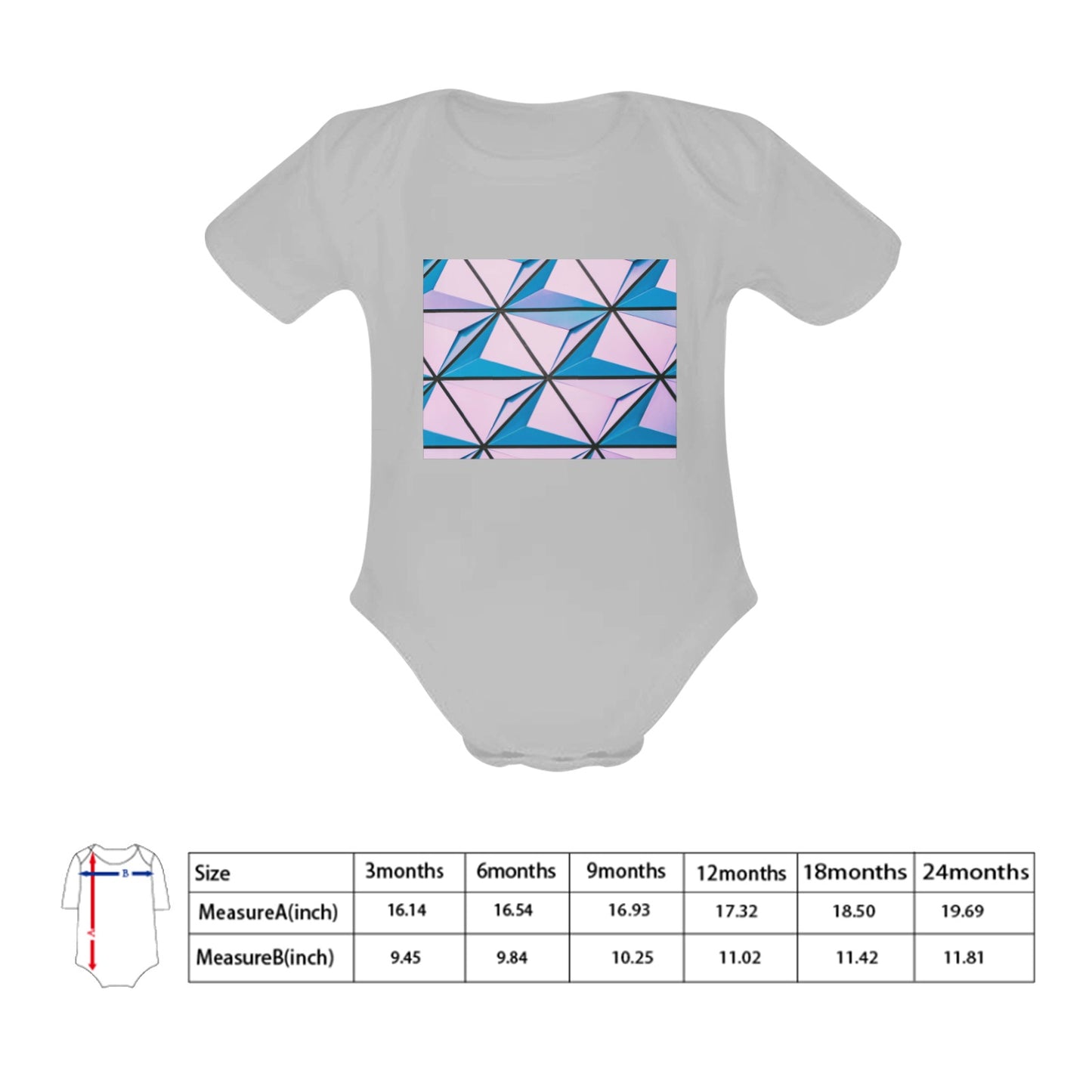 Pink Abstract Baby Onesie