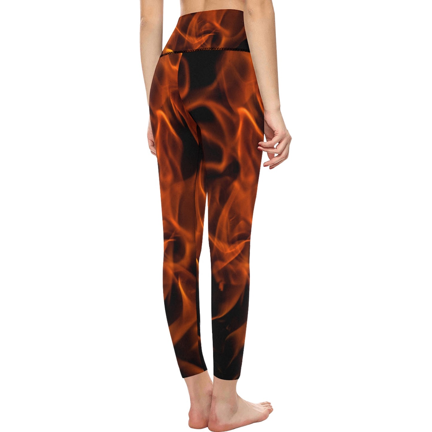 Firey Fire Women's High-Waisted Leggings