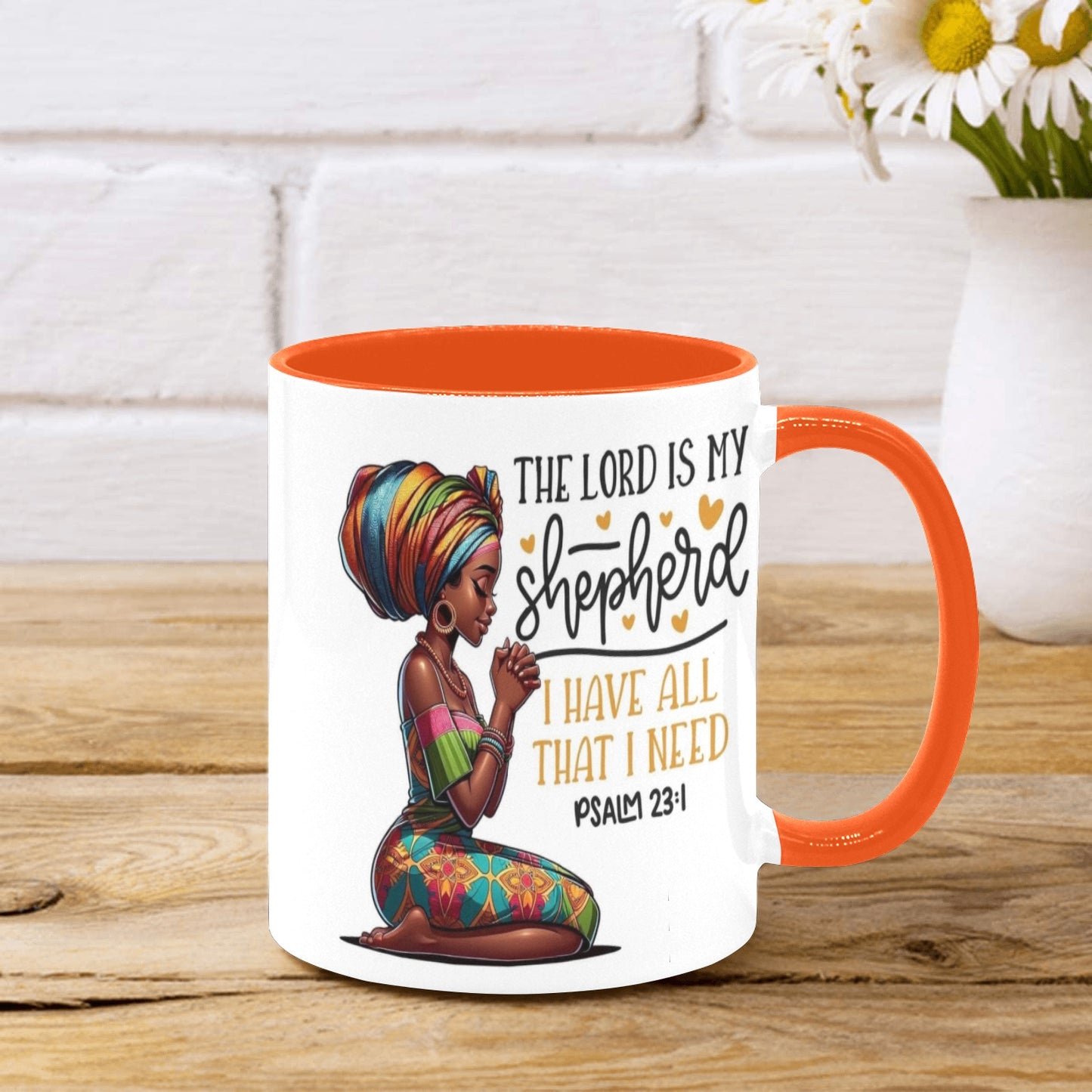 The Lord is my Shepherd Custom Inner Color Mug (11oz)