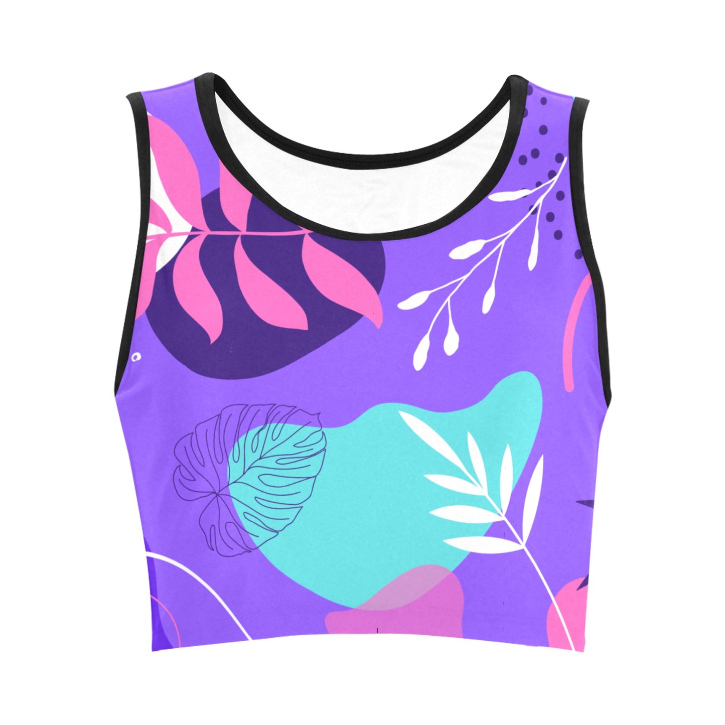 Purple Palms Women's Crop Top