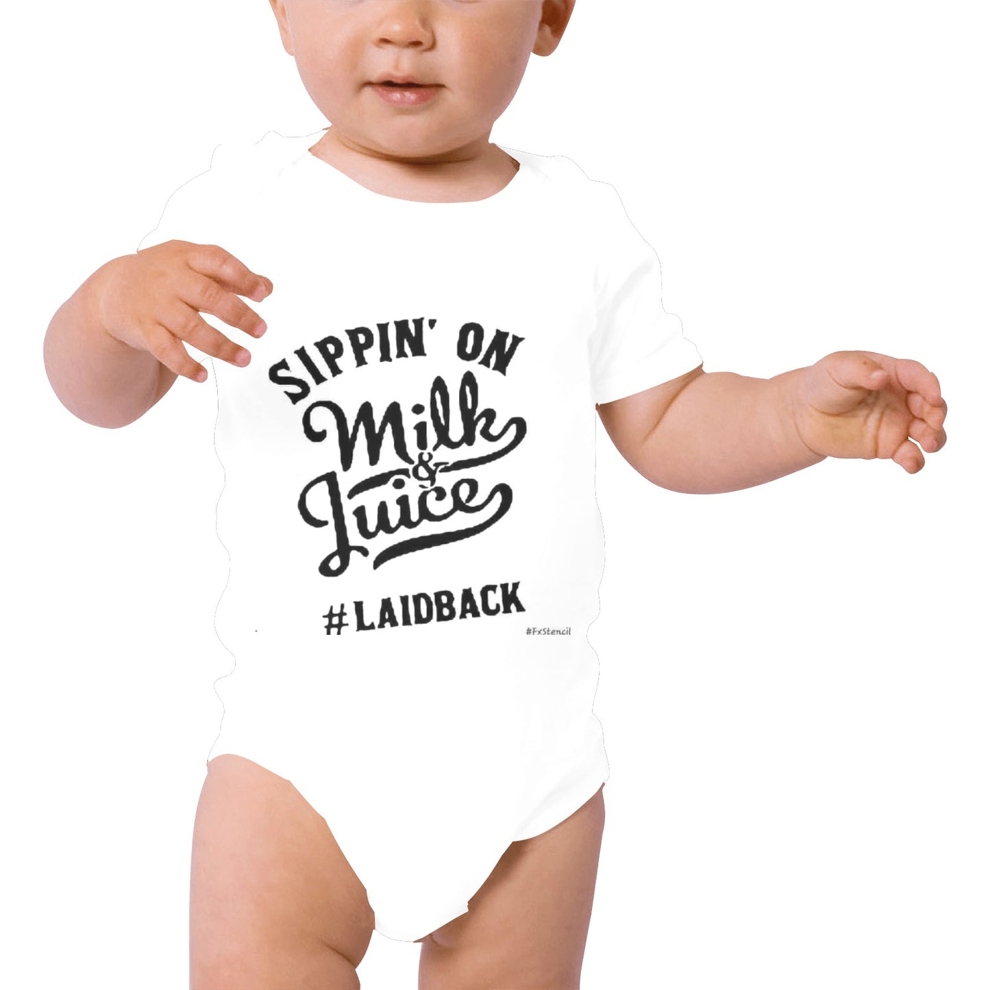 Sippin Milk & Juice Baby Onesie