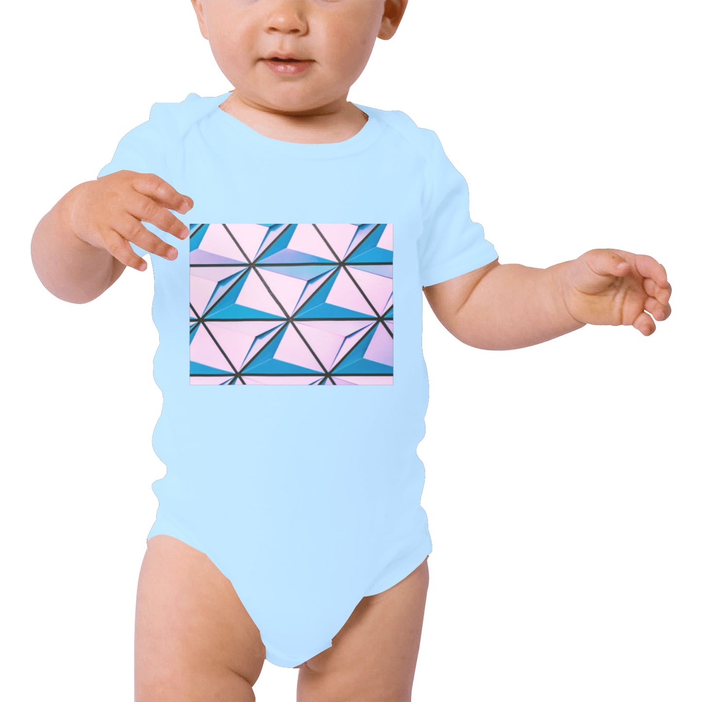 Pink Abstract Baby Onesie