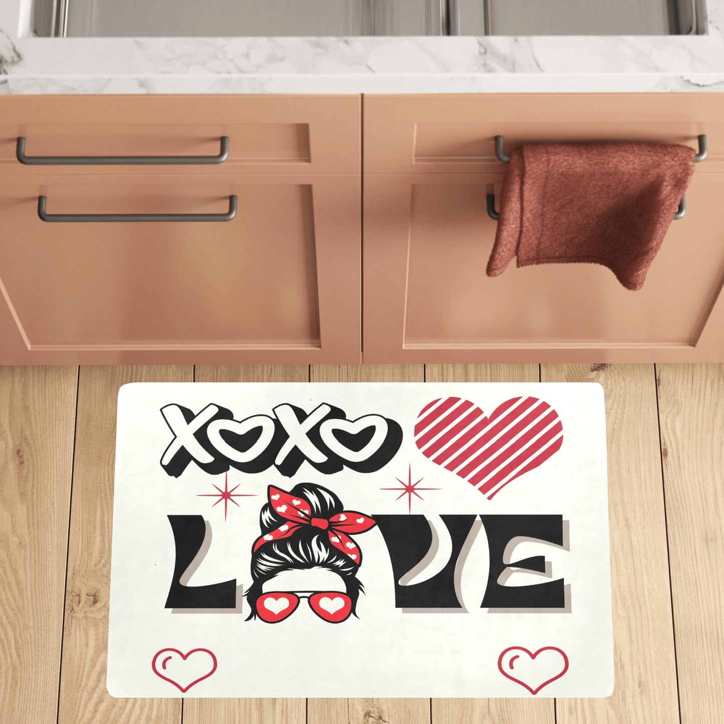 LOVE XOXO Kitchen Mat 32"x20"