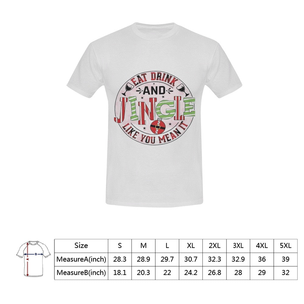 CHRISTMAS - Eat Drink And Jingle Men's T-Shirt