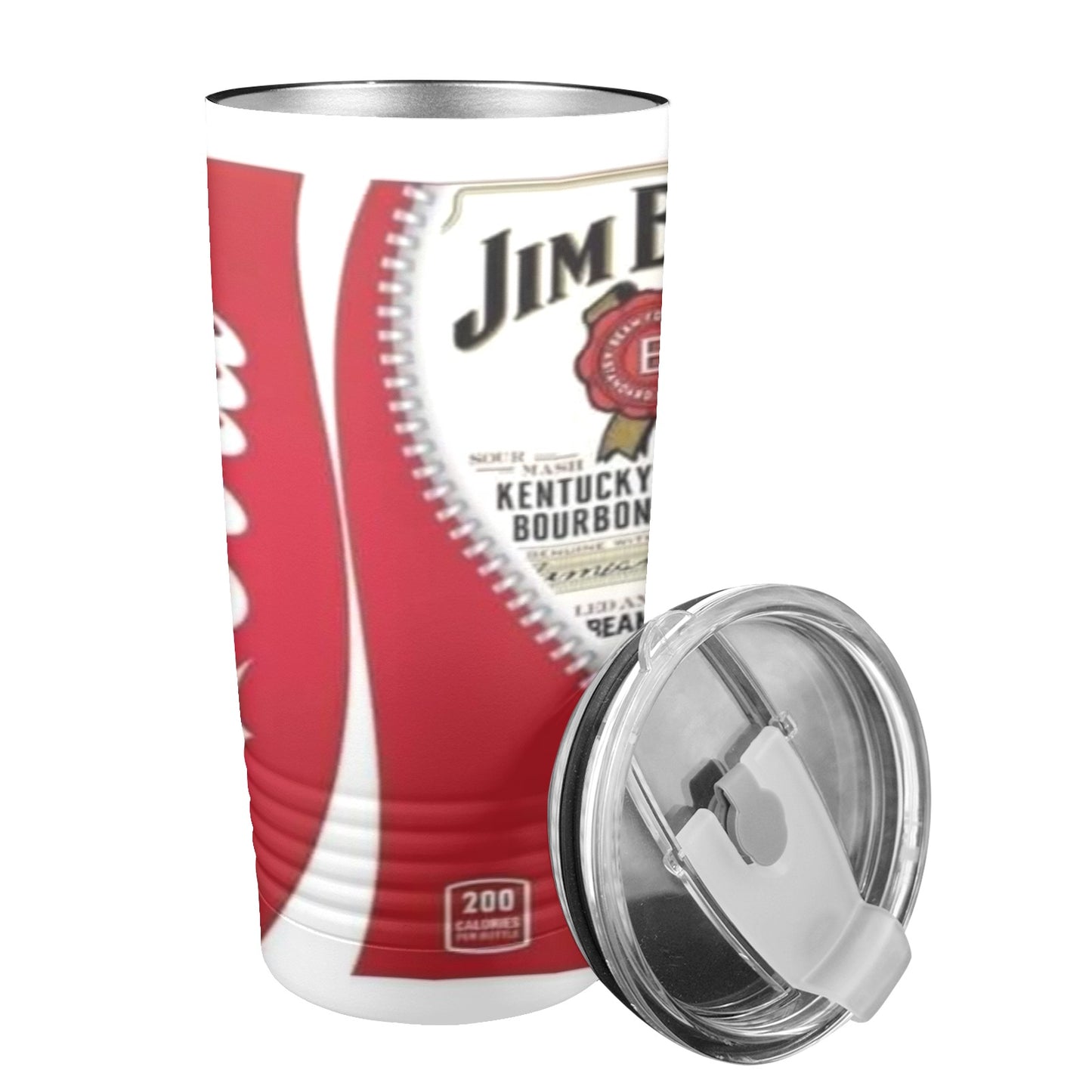 Jim Beam 20oz Insulated Stainless Steel Mobile Tumbler