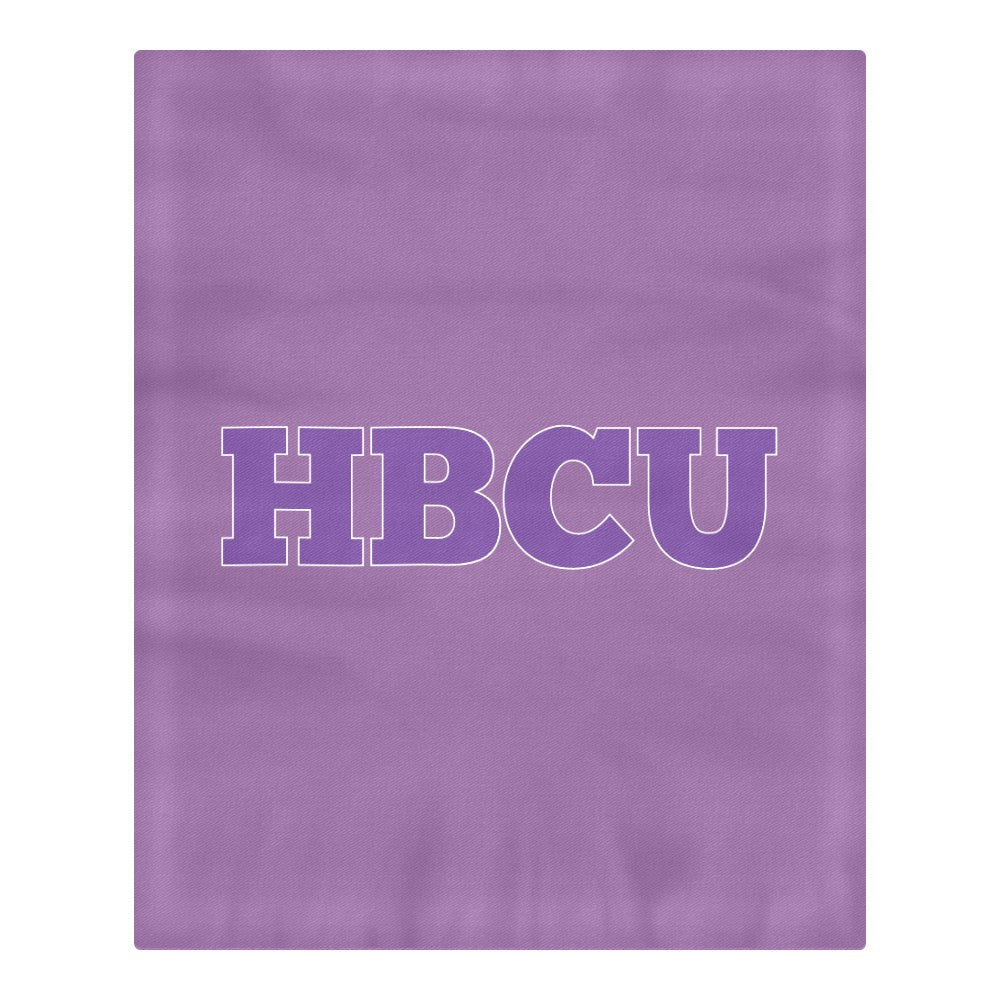 Purple & White HBCU 3-Piece Bedding Set