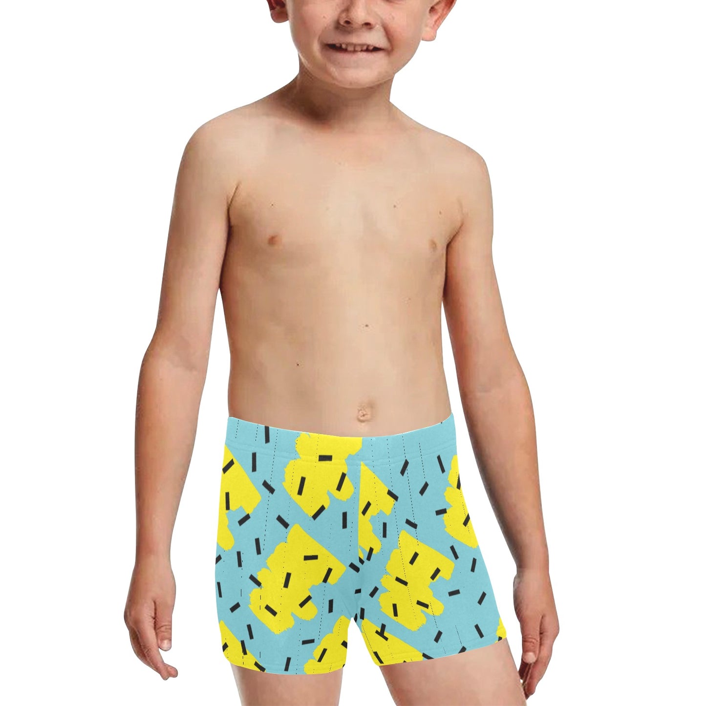 Turq-Limon Little Boys' Swimming Trunks