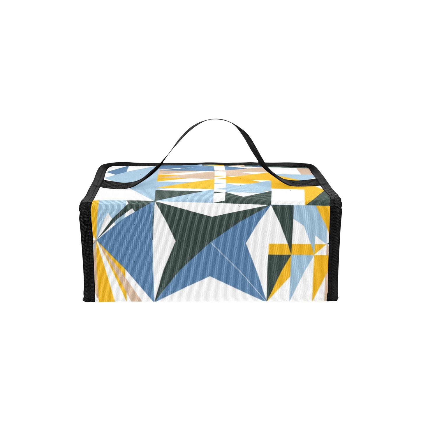 Blue Abstract Portable Insulated Lunch Bag