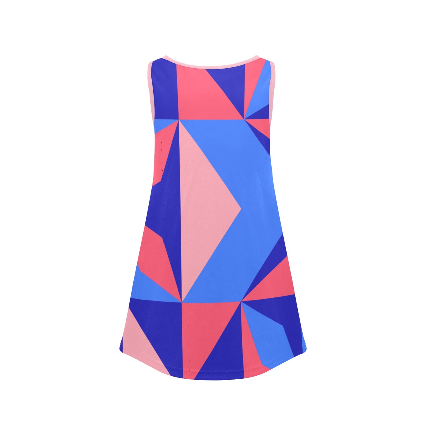 Color Abstract Girls' Sleeveless Dress