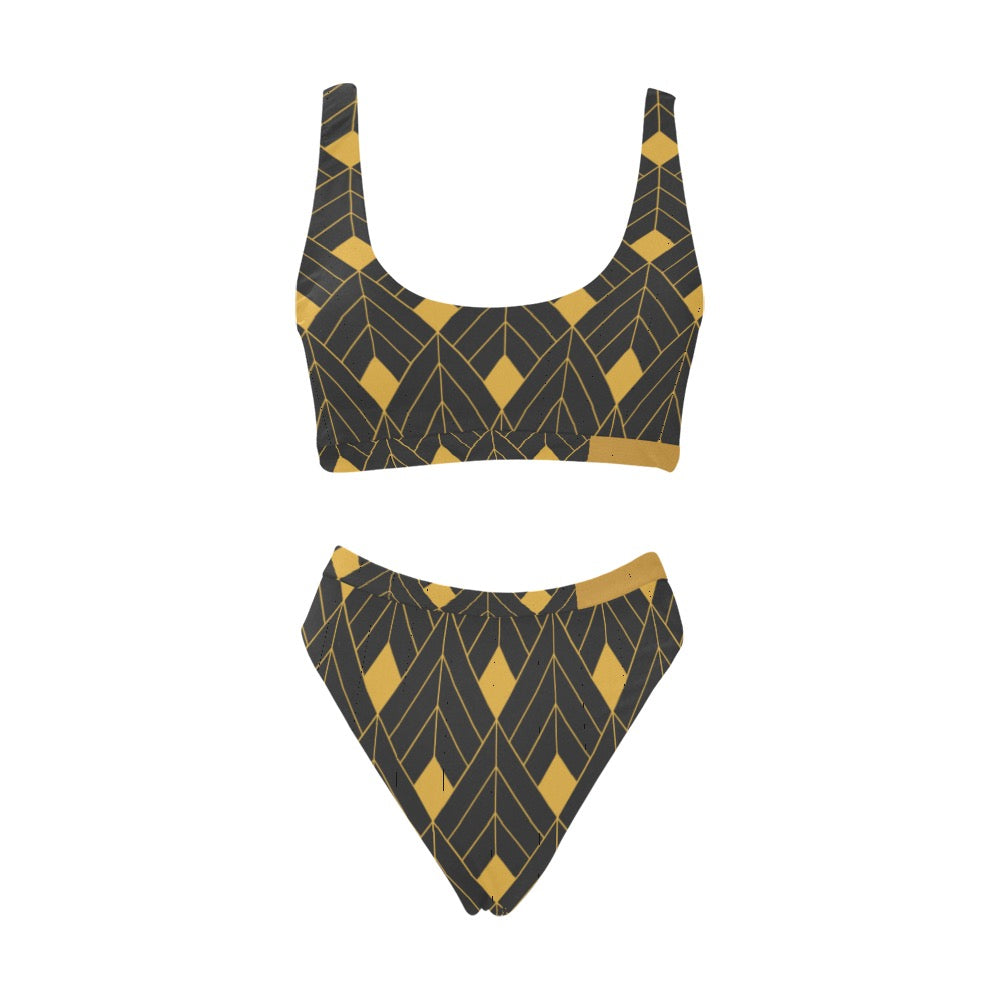 Gold Diamond Sport Swimsuit