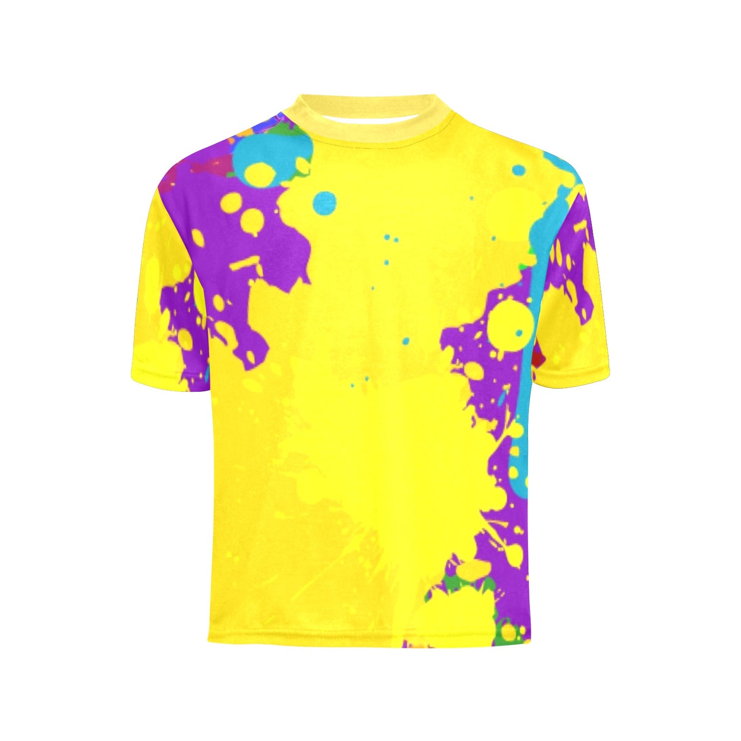 Yellow Splatter Unisex T-Shirt- Kids