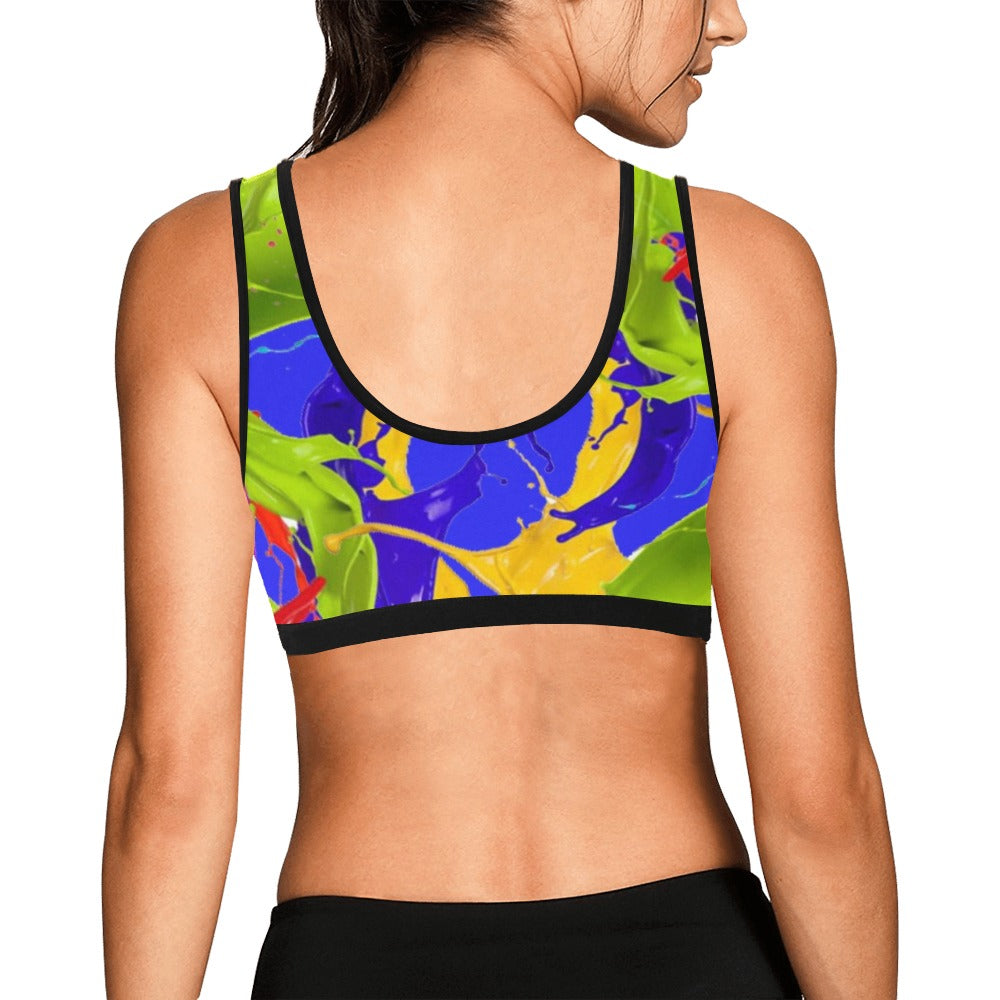 Color Mix Women's Sports Bra