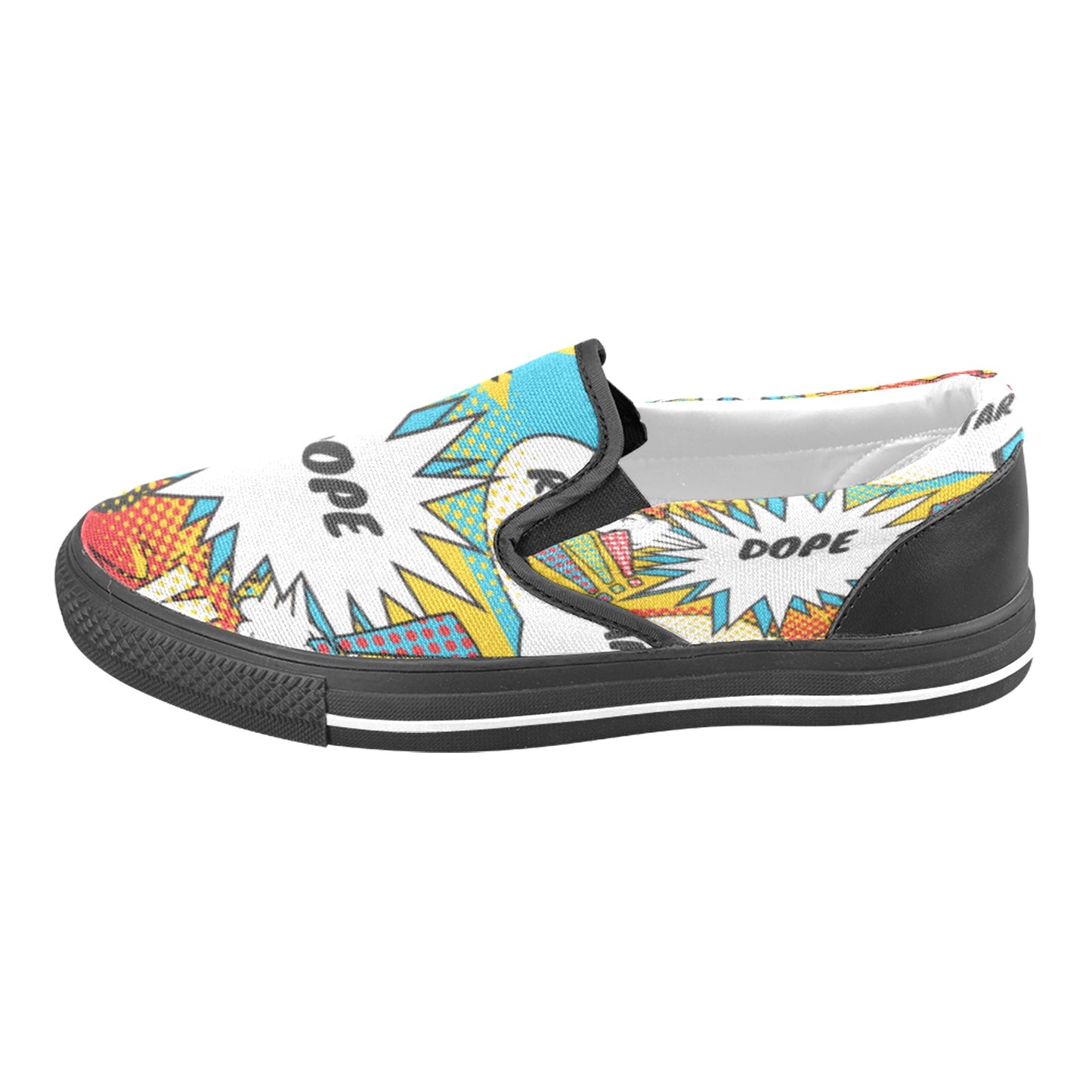 Comic Words Women's Slip-on Shoes