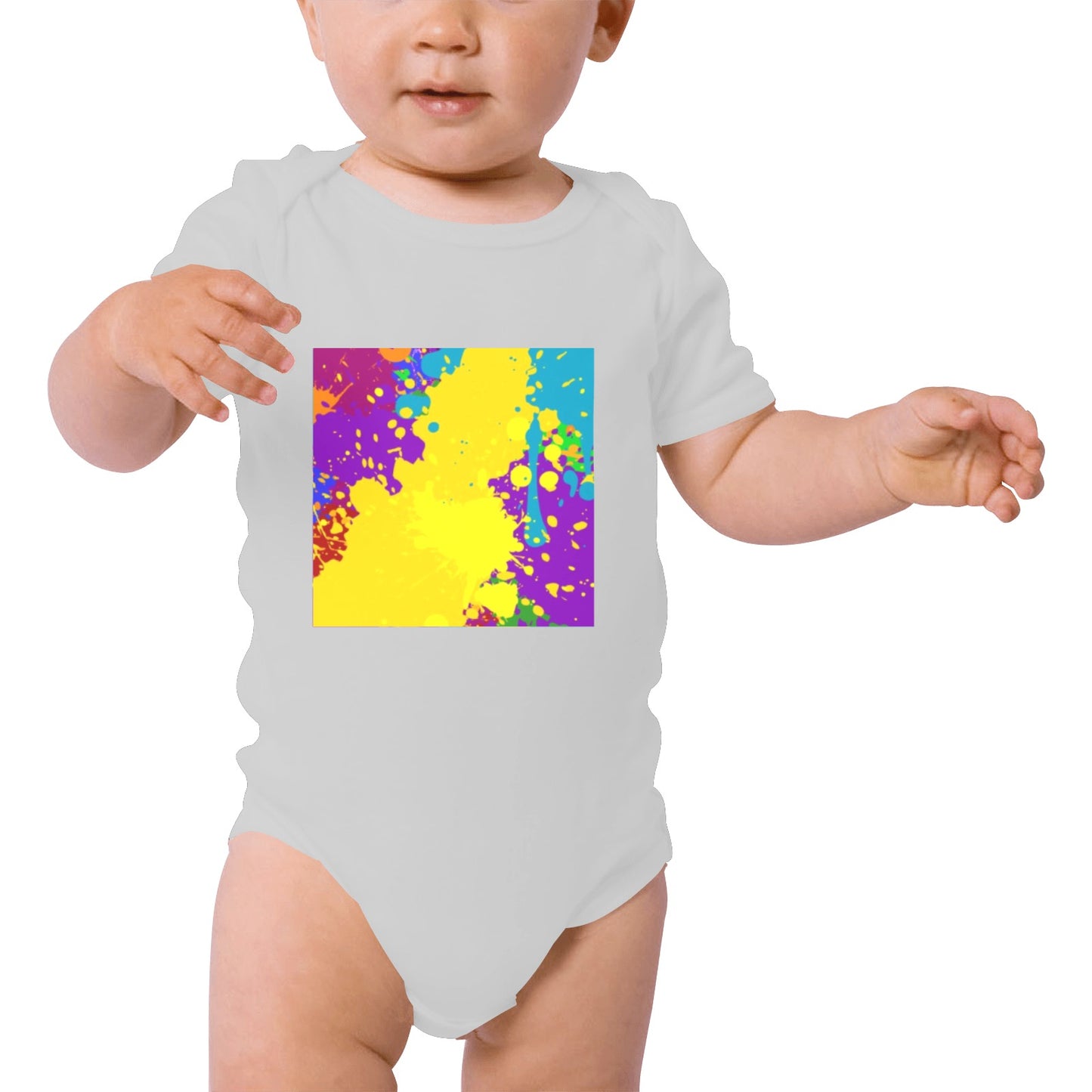 Yellow Splash Baby Onesie