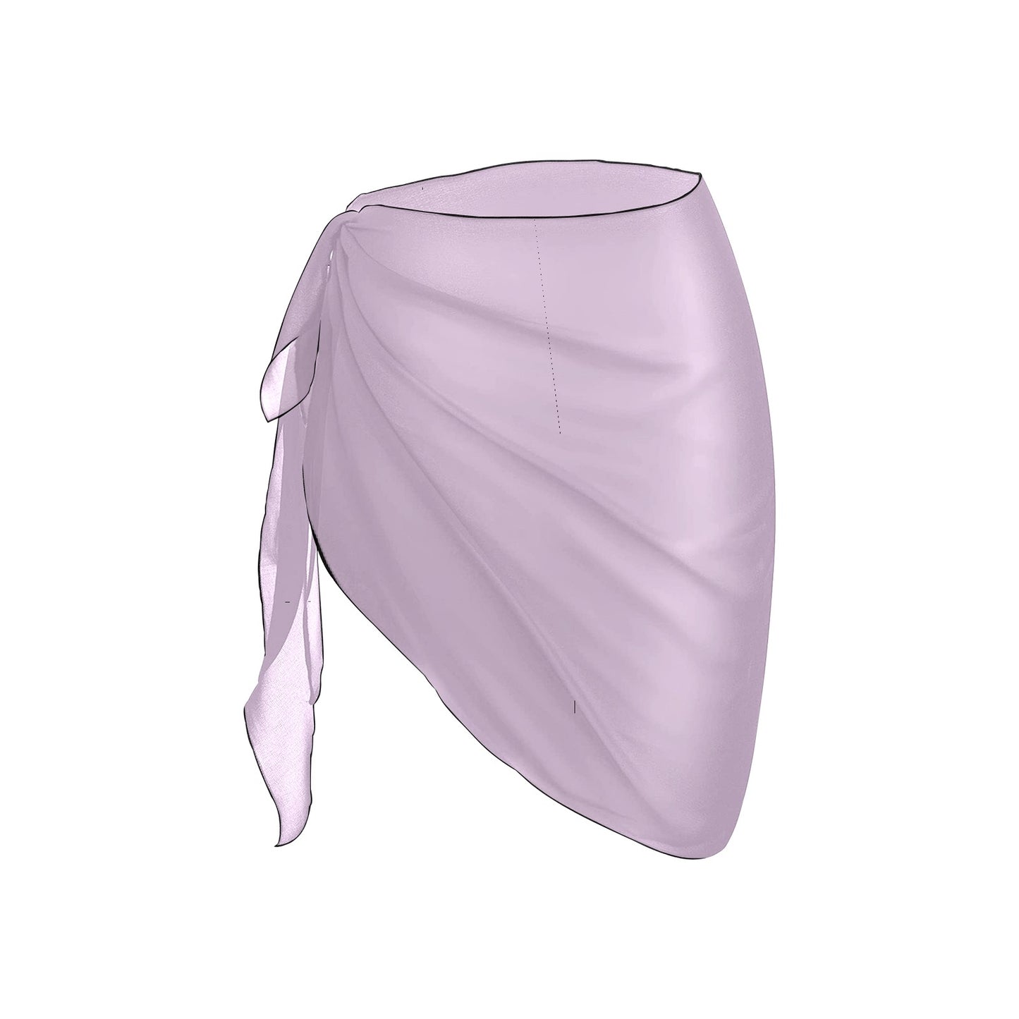 Pastel Purple Beach Sarong Wrap