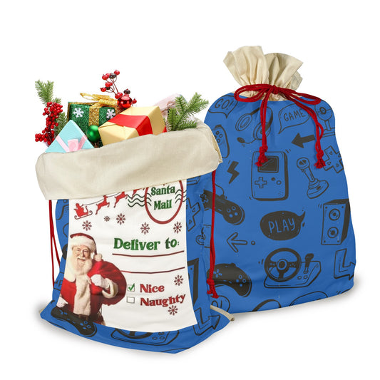 CHRISTMAS - Gamer Sack Santa Claus Drawstring Bag 21"x32"