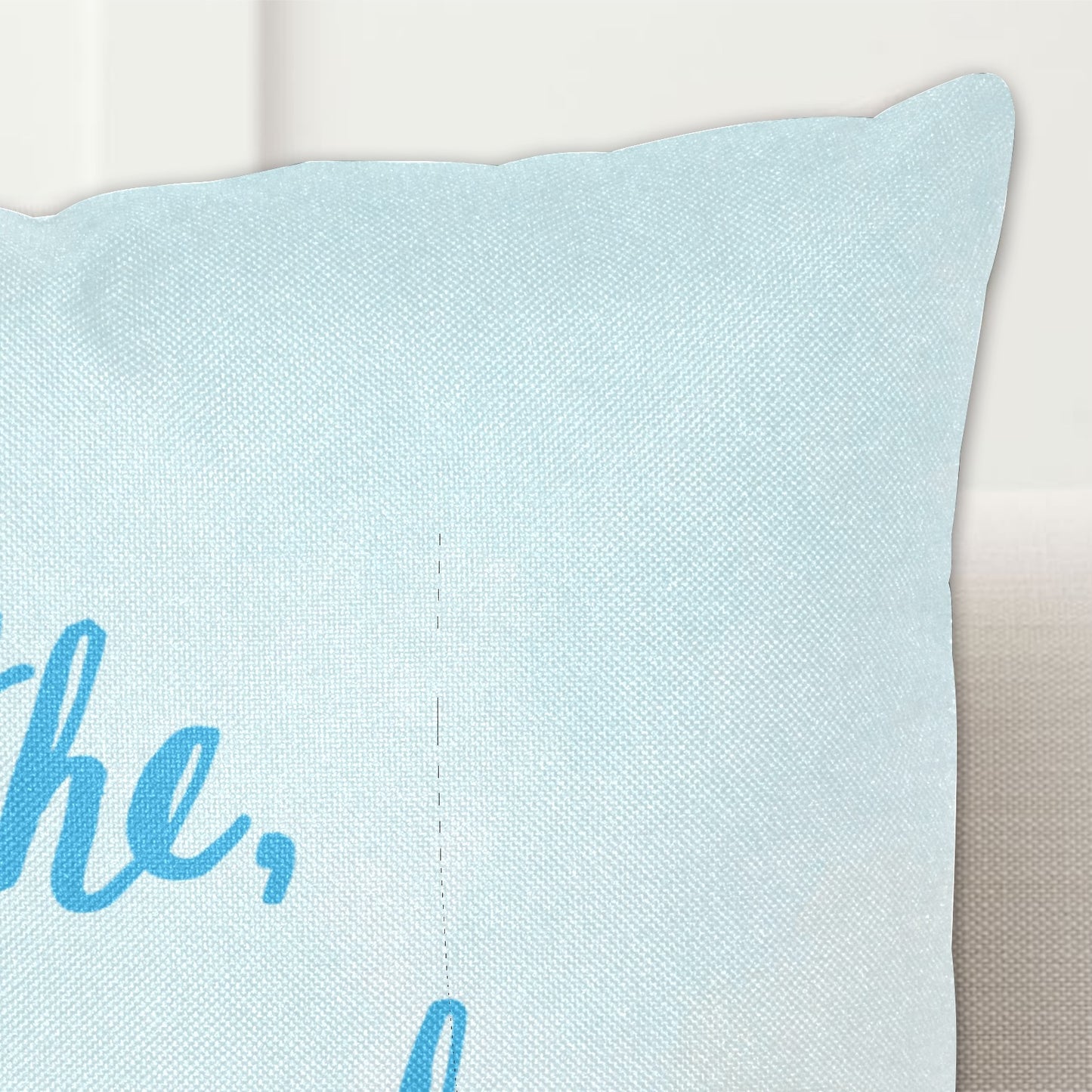 Breathe ,Relax Linen Zippered Pillowcase 18"x18"(Pack of 2)