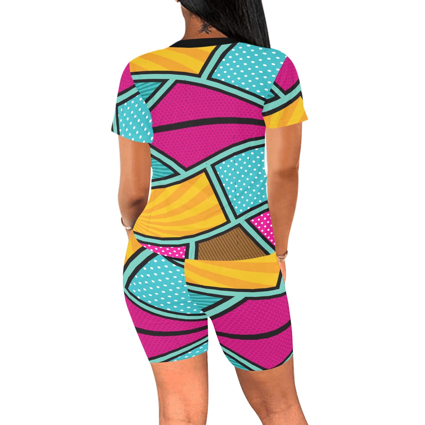 Geo Colorful Women's Short Set